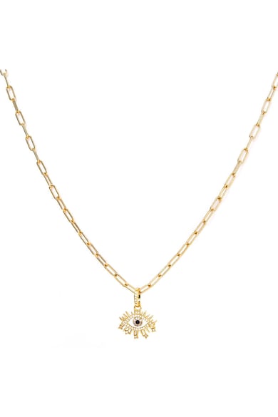 Necklace eye Gold Color Copper h5 
